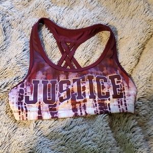 Justice sports bra